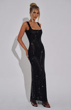 Loovay Luméra Jurk, Glitter Maxi