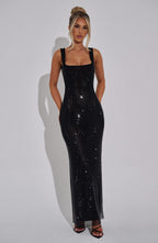 Loovay Luméra Jurk, Glitter Maxi