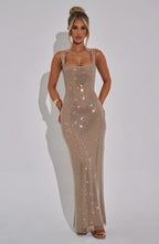 Loovay Luméra Jurk, Glitter Maxi