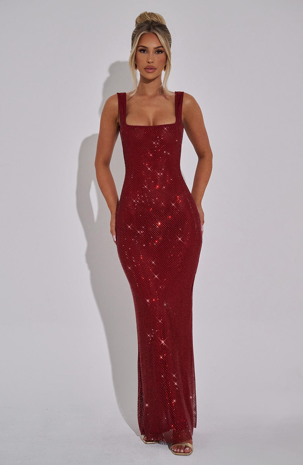 Loovay Luméra Jurk, Glitter Maxi