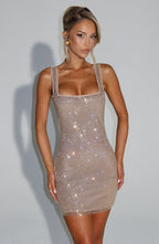 Loovay Luminelle Jurk, Glitter Mini