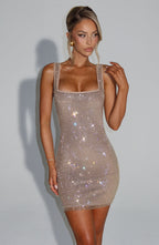 Loovay Luminelle Jurk, Glitter Mini