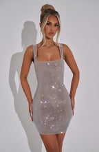 Loovay Luminelle Jurk, Glitter Mini