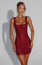 Loovay Luminelle Jurk, Glitter Mini