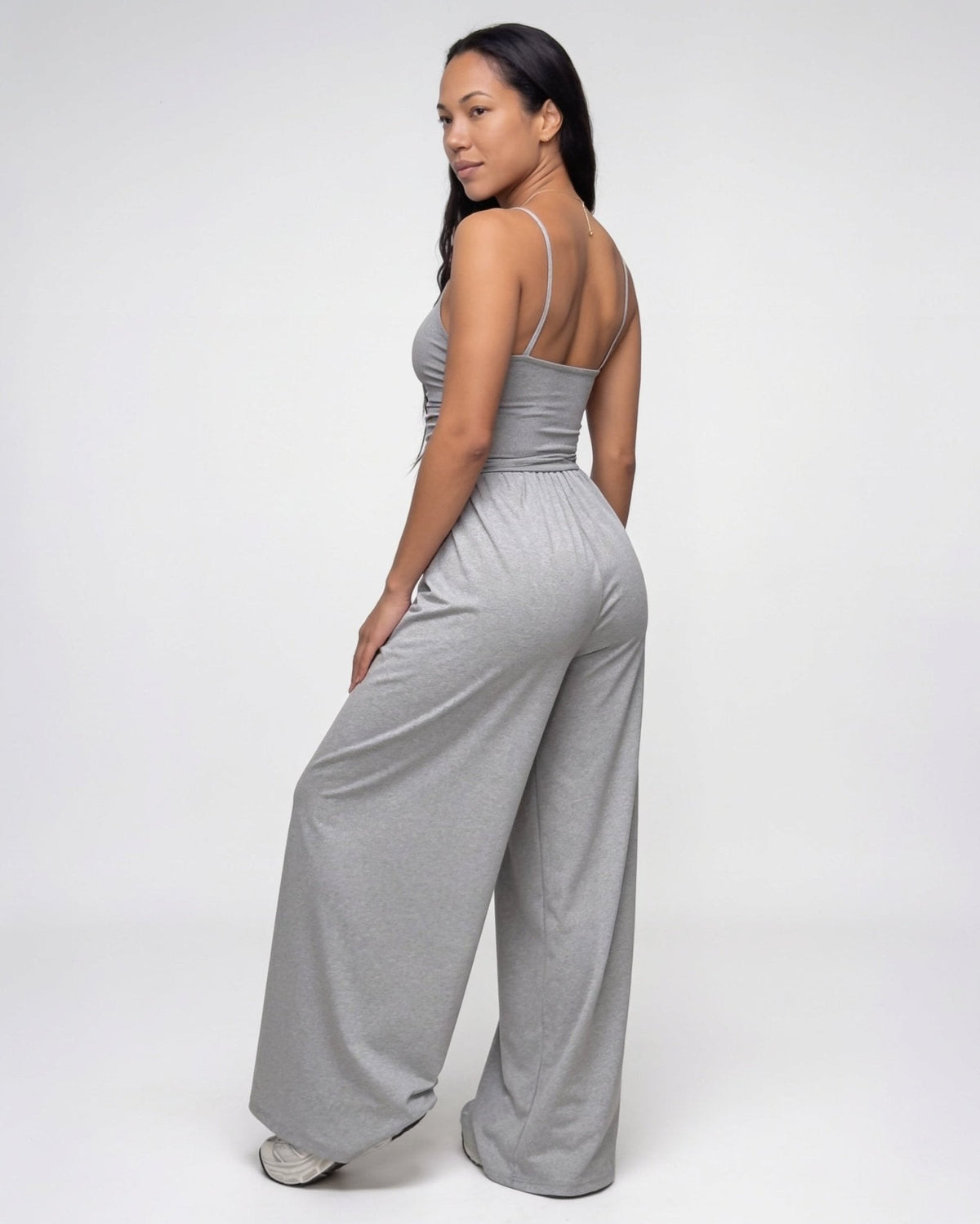 Loovay Lioren Jumpsuit met Wijde Pijpen