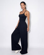 Loovay Lioren Jumpsuit met Wijde Pijpen