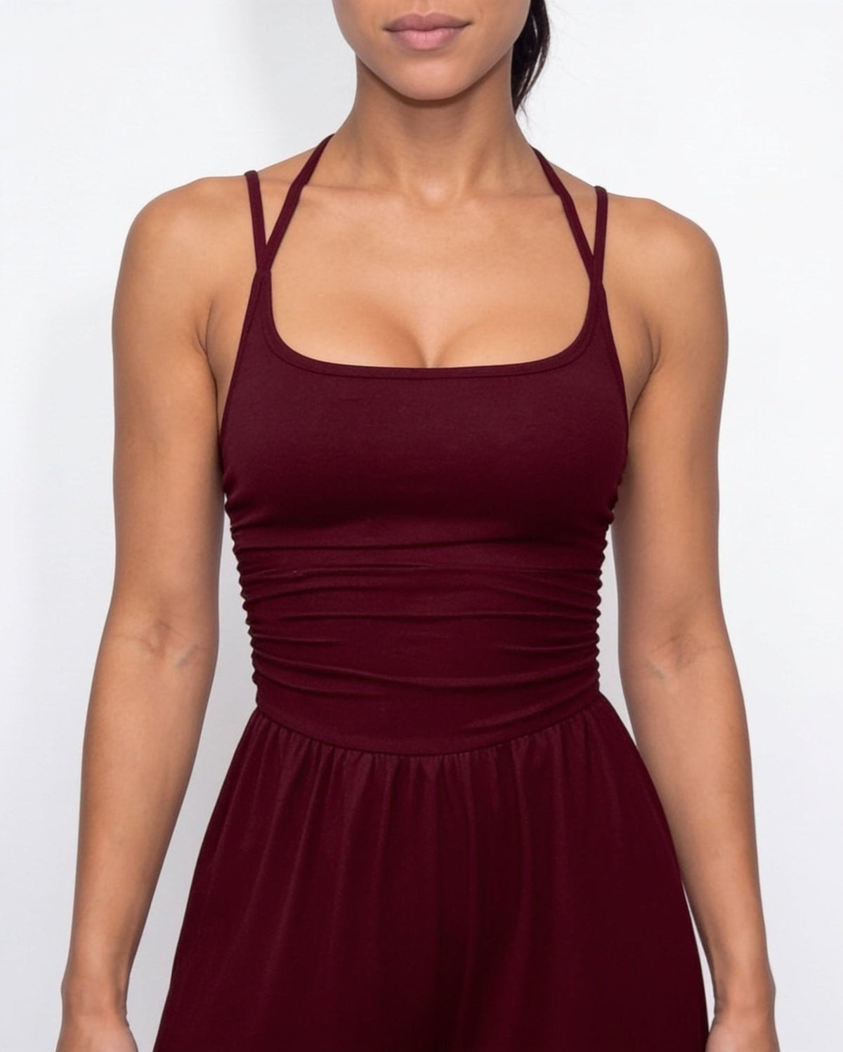 Loovay Lioren Jumpsuit met Wijde Pijpen