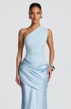 Loovay Abrielle Jurk, One Shoulder Maxi Design