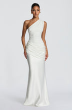 Loovay Abrielle Jurk, One Shoulder Maxi Design