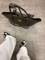 Loovay Courbelle Shopper met Gebogen Silhouet