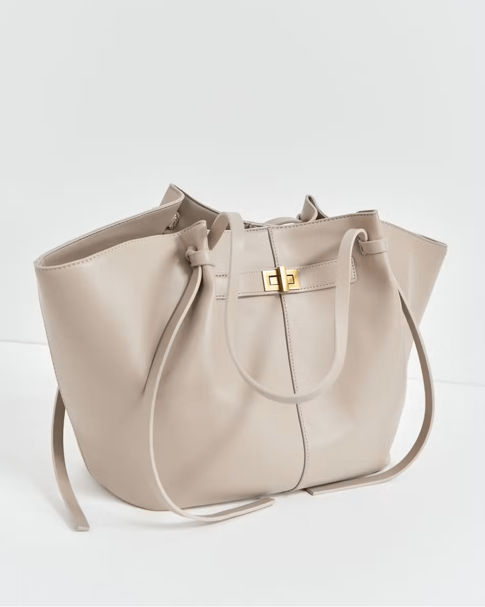Loovay Courbelle Shopper met Gebogen Silhouet