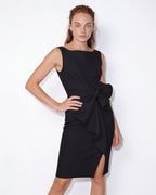 Loovay Rosavelle Midi-jurk met Strikdetail en Split