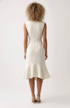 Loovay Vionne Asymmetrische Midi Jurk