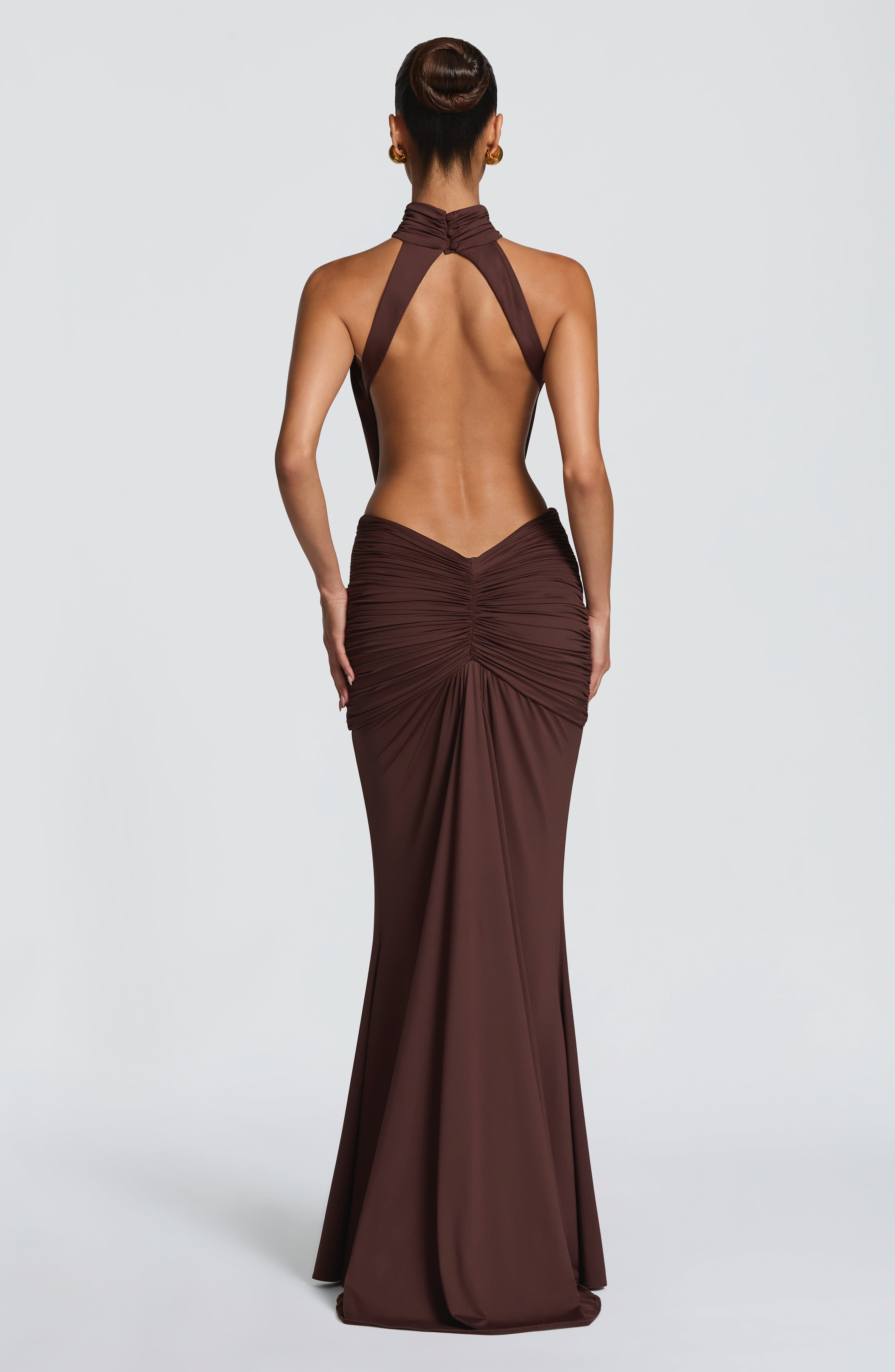 Loovay Josélle Jurk, Open Rug Maxi Design