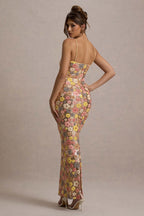 Loovay Fleurisse Jurk, Bloemenprint Midi Design