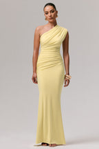 Loovay Soleil Jurk, One Shoulder Maxi