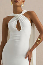 Loovay Éloane Jurk, Halter Cape Maxi