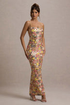 Loovay Fleurisse Jurk, Bloemenprint Midi Design