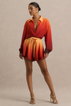 Solara Drift Set, Ombre Blouse en Short Set