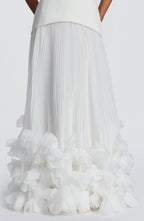 Loovay Rayovelle Strapless Maxi Jurk met Bloemdetails