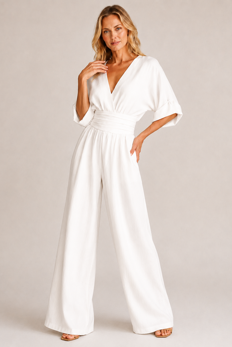 Loovay Virella Jumpsuit, Wide Leg Design