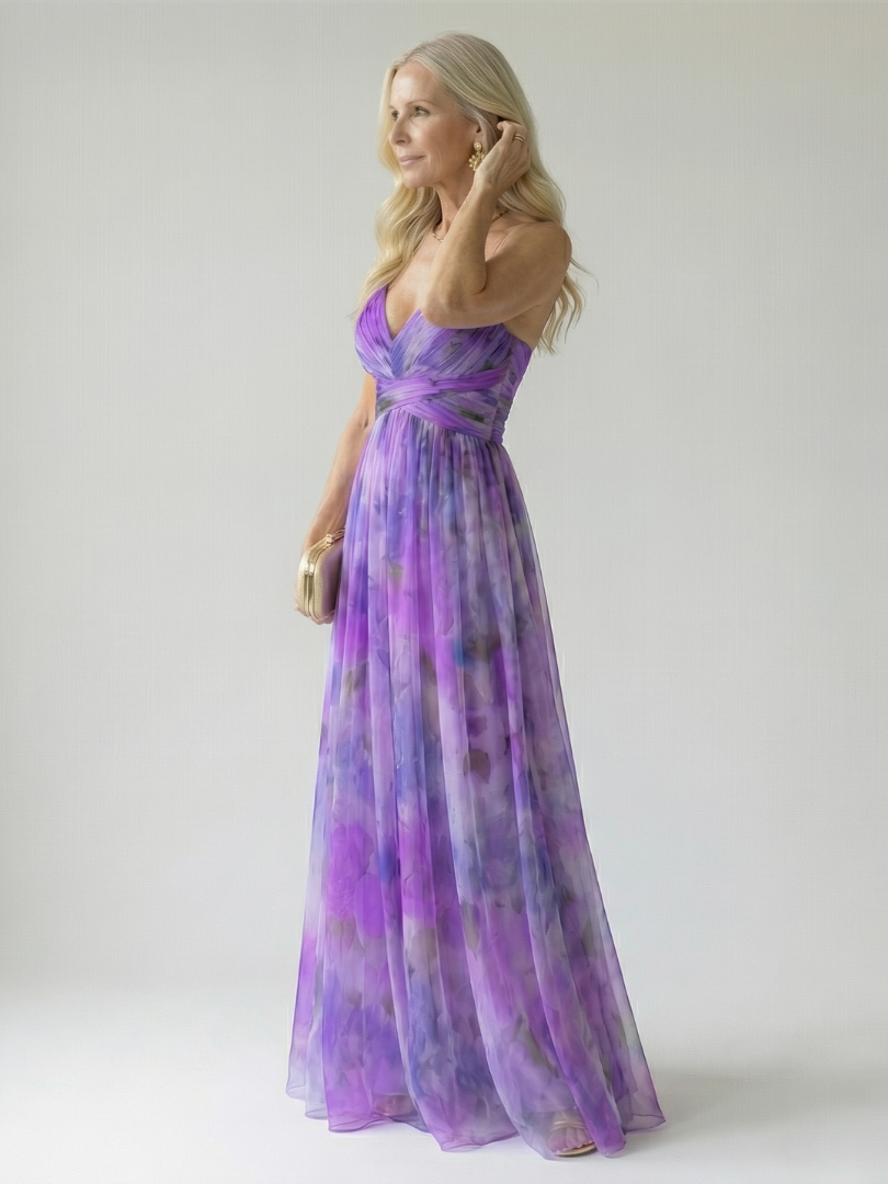 Loovay Elowen, Sweetheart Maxi Jurk in Meerdere Kleuren