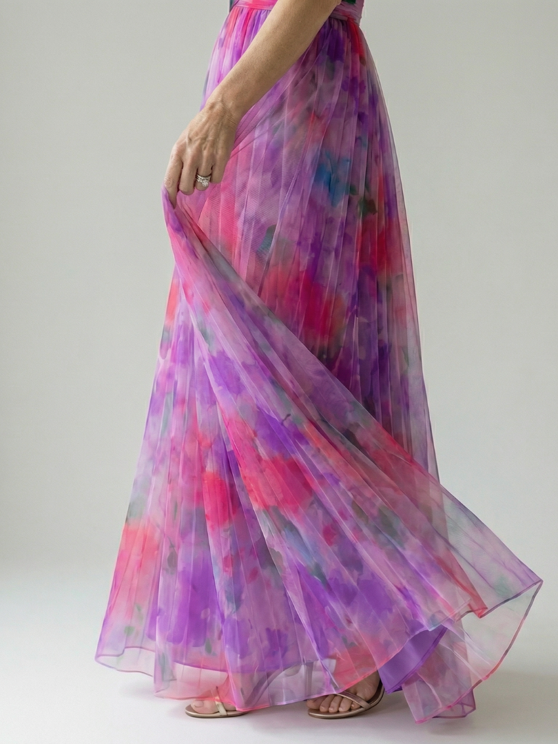 Loovay Elowen, Sweetheart Maxi Jurk in Meerdere Kleuren