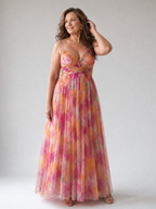 Loovay Elowen, Sweetheart Maxi Jurk in Meerdere Kleuren