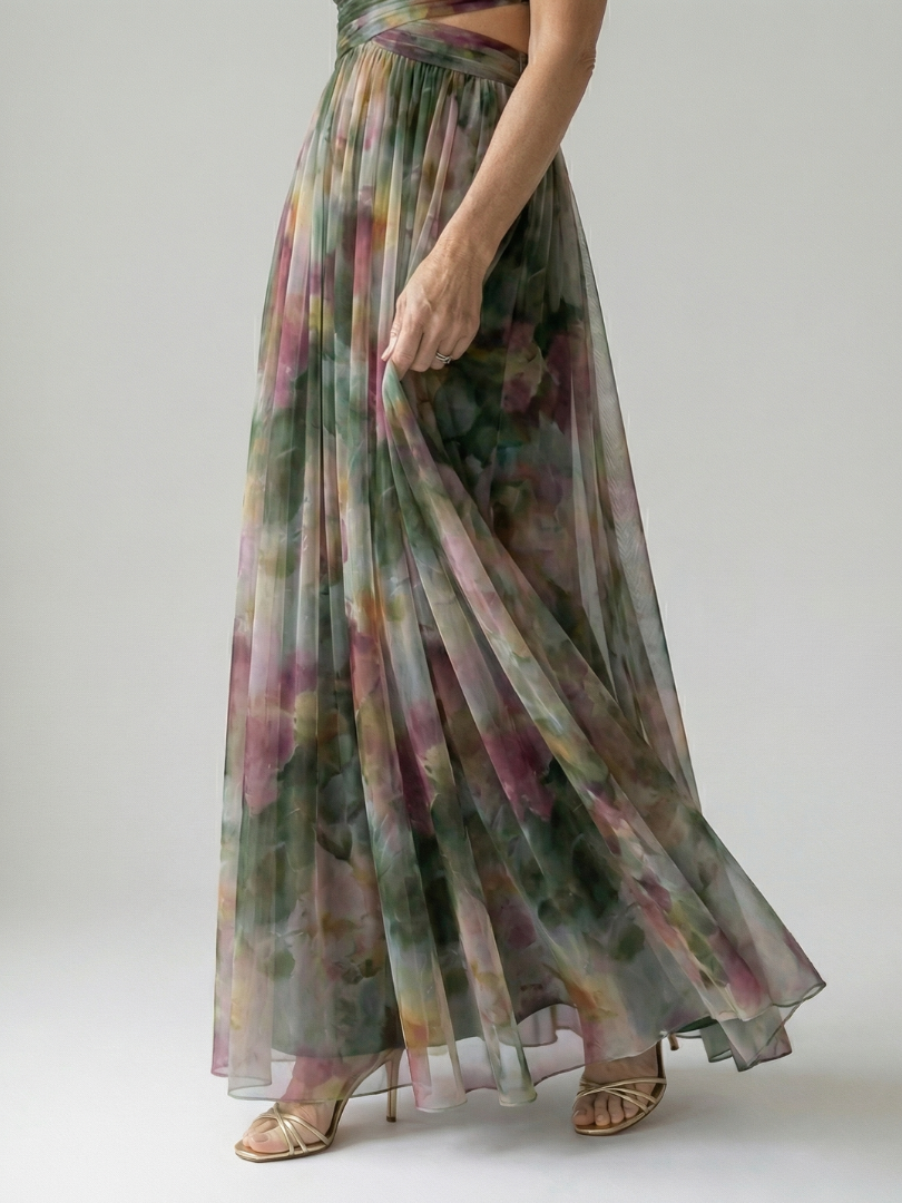 Loovay Elowen, Sweetheart Maxi Jurk in Meerdere Kleuren