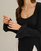 Loovay Lunessa Jurk, Contrast Mini Design
