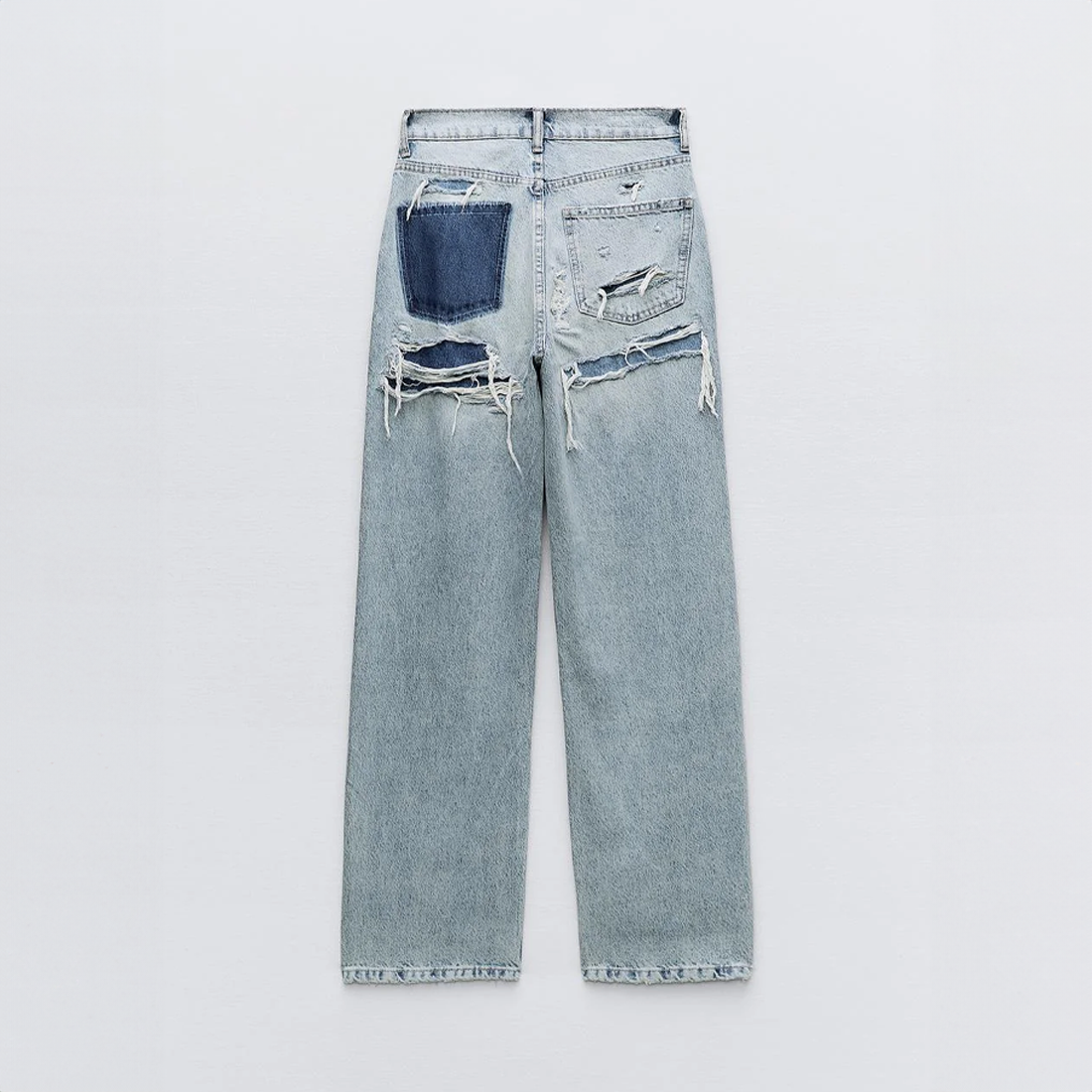 Loovay Denvira Vintage Ripped Jeans, Loose Fit