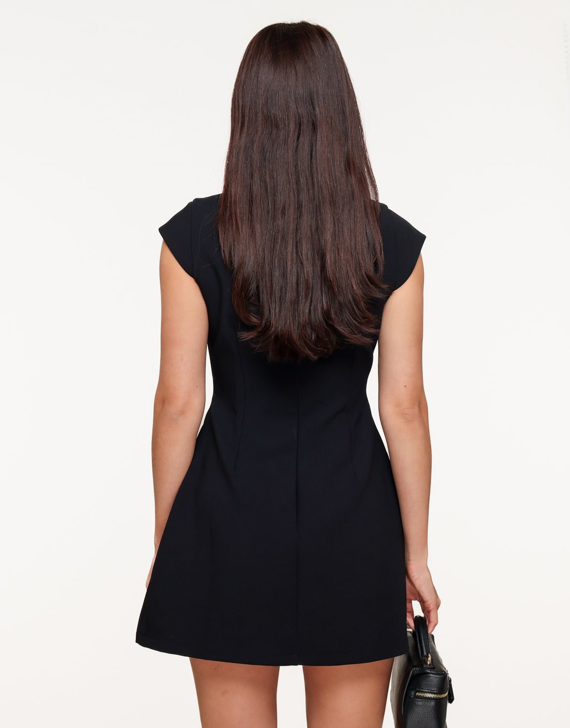 Loovay Valéora Mini Jurk met Hoge Hals